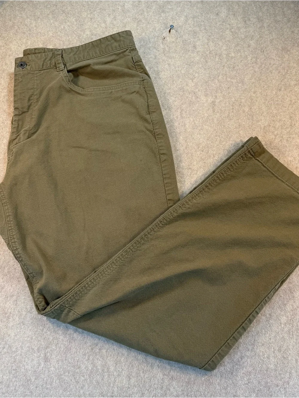 The North Face Olive Green Men’s Cargo/Hiking Pants Sz 38 Outdoor Adventure GUC